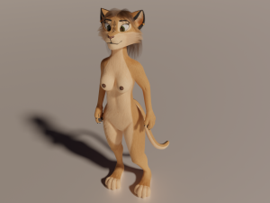 Nayara Anthro Lioness Modelo 3D