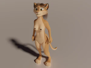 Nayara Anthro Lioness 3D Model