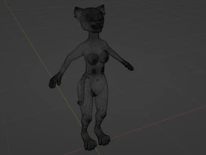Nayara Anthro Lioness 3D Model