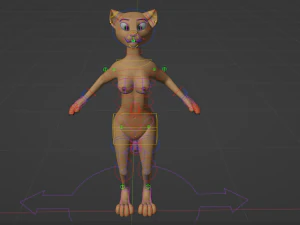 Nayara Anthro Lioness 3D Model