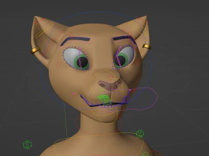 Nayara Anthro Lioness 3D Model