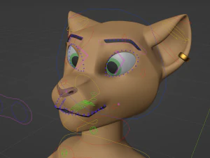Nayara Anthro Lioness 3D Model