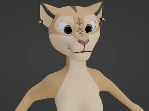 Nayara Anthro Lioness 3D Model