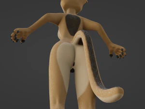 Nayara Anthro Lioness 3D Model