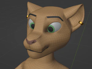 Nayara Anthro Lioness 3D Model