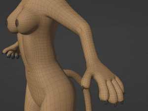 Nayara Anthro Lioness Modelo 3D