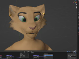 Nayara Anthro Lioness 3D Model