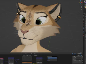 Nayara Anthro Lioness 3D Model