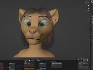 Nayara Anthro Lioness 3D Model