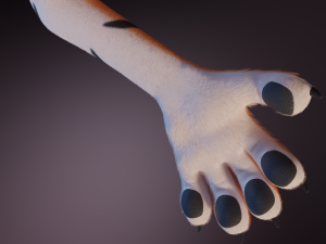 Rebecca Anthro Tiger 3D Model