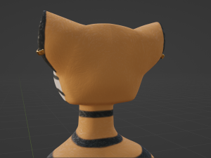 Rebecca Anthro Tiger 3D Model