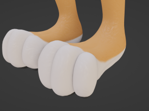 Rebecca Anthro Tiger 3D Model