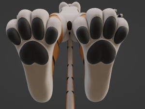 Rebecca Anthro Tiger 3D Model