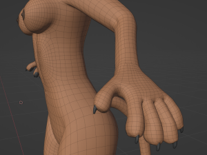 Rebecca Anthro Tiger 3D Model