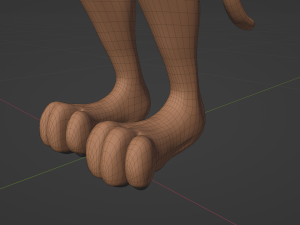 Rebecca Anthro Tiger 3D Model