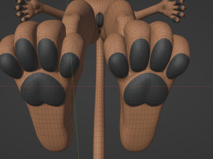Rebecca Anthro Tiger 3D Model