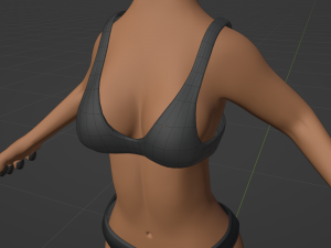 Rebecca Anthro Tiger 3D Model