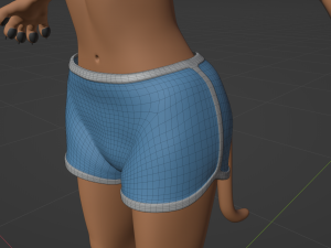 Rebecca Anthro Tiger 3D Model