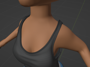 Rebecca Anthro Tiger 3D Model
