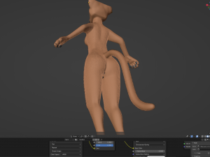 Rebecca Anthro Tiger 3D Model
