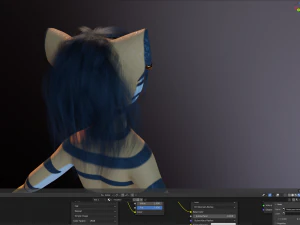 Rebecca Anthro Tiger 3D Model