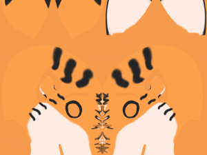 Rebecca Anthro Tiger 3D Model