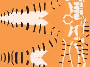Rebecca Anthro Tiger 3D Model