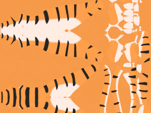 Rebecca Anthro Tiger 3D Model