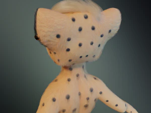 Hera Anthro Cheetah 3D Model