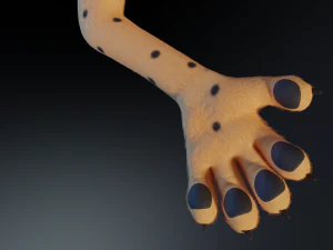 Hera Anthro Cheetah 3D Model