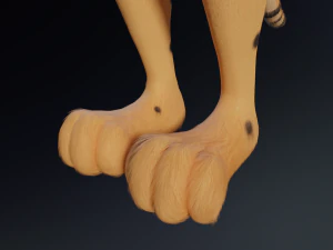 Hera Anthro Cheetah 3D Model