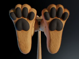 Hera Anthro Cheetah 3D Model