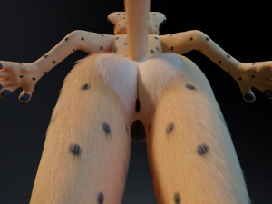 Hera Anthro Cheetah 3D Model