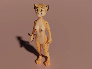 Hera Anthro Cheetah 3D Model