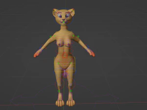 Hera Anthro Cheetah 3D Model