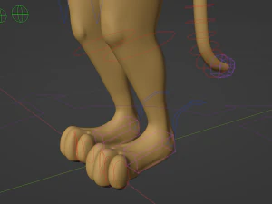 Hera Anthro Cheetah 3D Model