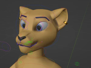 Hera Anthro Cheetah 3D Model