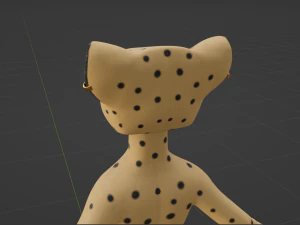 Hera Anthro Cheetah 3D Model