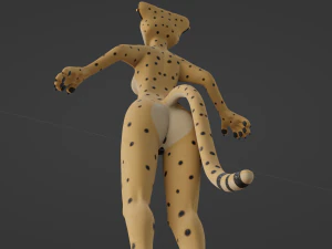 Hera Anthro Cheetah 3D Model