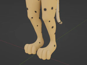 Hera Anthro Cheetah 3D Model