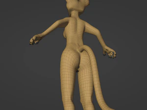 Hera Anthro Cheetah 3D Model