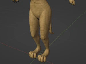 Hera Anthro Cheetah 3D Model