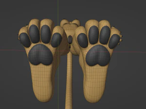 Hera Anthro Cheetah 3D Model