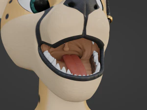 Hera Anthro Cheetah 3D Model