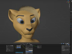 Hera Anthro Cheetah 3D Model