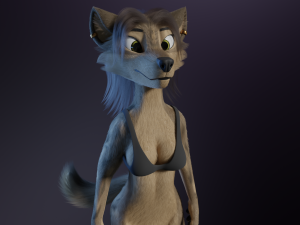 Natalie Anthro Wolf Modelo 3D