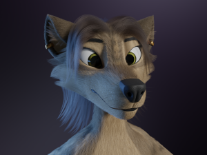Natalie Anthro Wolf Modelo 3D