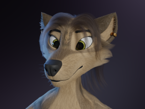 Natalie Anthro Wolf Modelo 3D