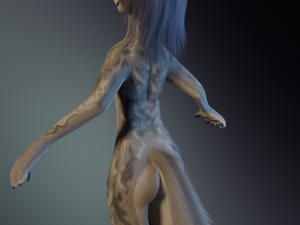 Natalie Anthro Wolf Modelo 3D