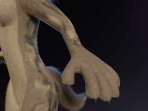 Natalie Anthro Wolf Modelo 3D